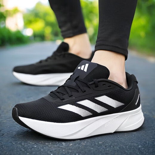 阿迪达斯 （adidas）夏季网面鞋官方舰店男鞋跑步鞋同款运动鞋缓震舒适透气训练休闲鞋 ID9849/黑白 41
