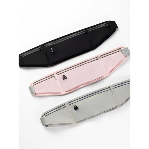 Miyi running mobile phone bag waist bag men's sports fitness cycling marathon outdoor waist bag with mobile phone bag for women classic black 6.8-inch running arm bag one size