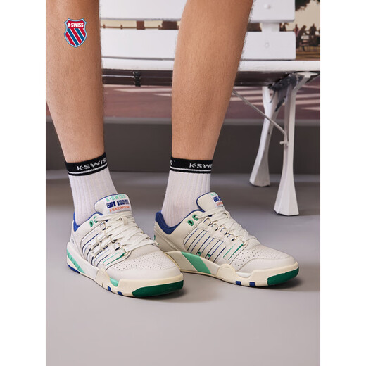 盖世威（K·SWISS）KSWISS板鞋夏季透气休闲百搭潮流时尚运动鞋满贯鞋9275-US 101麦旋风/女 42.5
