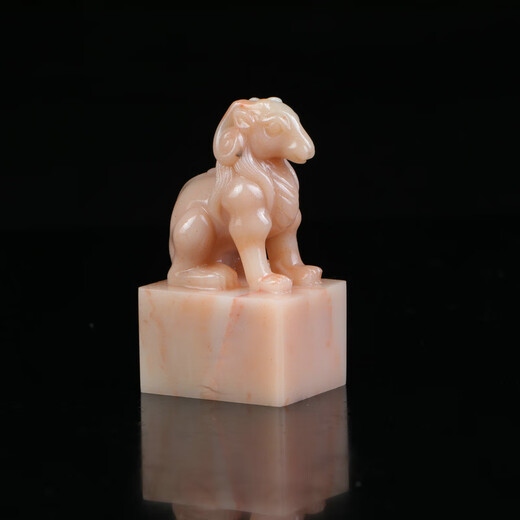 
3.0x2.4x5.3cm Shoushan hibiscus stone zodiac sheep seal calligraphy calligraphy painting name collection seal C13549 efault