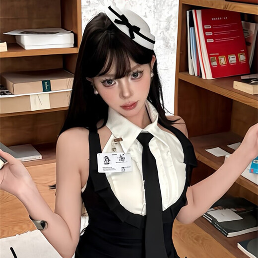 Yunshun Hepburn British Navy Beret Frauen süße süße Kuppelhut Haarzubehör Schwarz -Weiß -Samt -Bogenscheibe Hepburn Navy Toper [mit Kantenclips auf beiden Seiten] Alle Größen