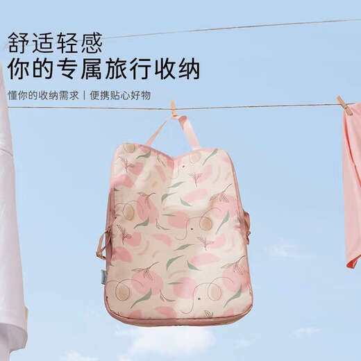 初构想旅行收纳袋衣服内衣内裤分装袋旅游行李箱便携出差衣物压缩整理包 压缩包-莓你不行大号1个