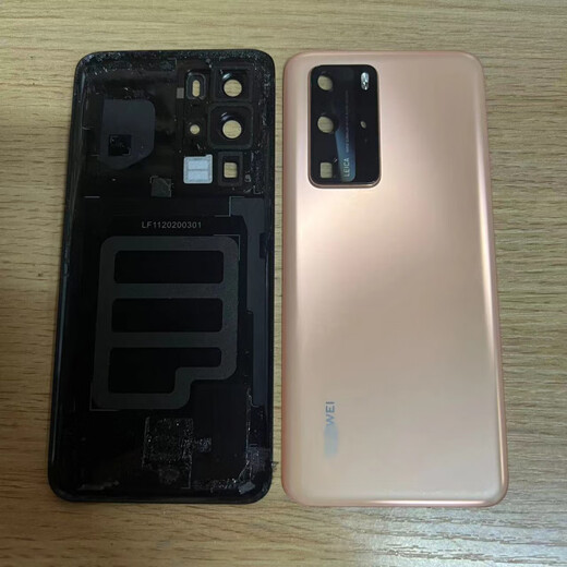 Huawei (HUAWEI) is suitable for Huawei original disassembly back cover, rear glass assembly outer cover, Huawei mobile phone original disassembly cover P40pro original disassembly 85 new with frame, bright black mobile phone rear power cover x Huawei P40 Pro
