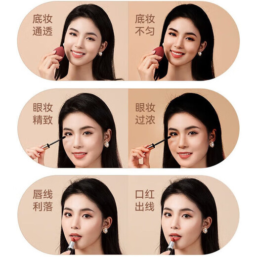 Internet celebrity LED makeup mirror desktop with light dormitory Douyin makeup mirror women's fill-in light beauty mirror ultra-long battery life LED three-color light adjustable ultra-long battery life CK55 Pearl White-CK55 5K three-color light stepless dimming