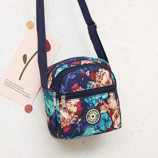 New spring bag fabric crossbody bag coin purse mini small crossbody bag women's mobile phone bag three pull small handbag Yunzhi 2016 black