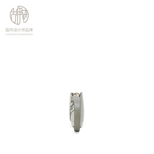 Guyisi [Wachstum von allem] Guyisi 2025 neuer Stil des chinesischen Stils leichter Luxus gesticktes Handtasche Mode Sinn [Hantai Blue Gray] _ + Geschenktasche + Schreiben Glückwünsche