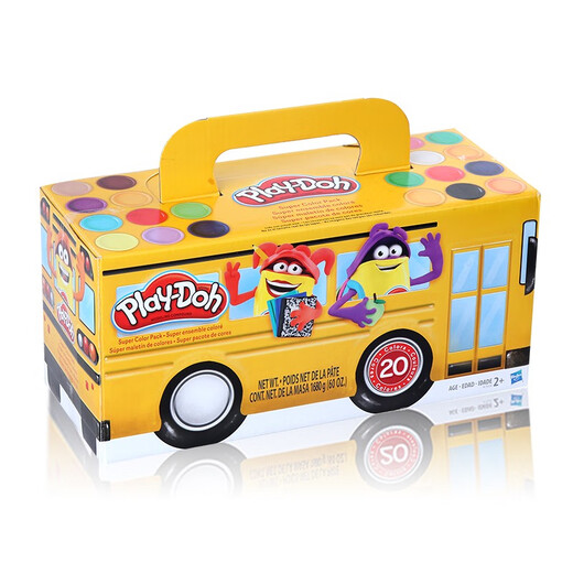 培乐多（Play-Doh）Playdoh培乐多彩泥20色补充装安全橡皮泥粘土手工儿童玩具792 前装载机E9226 其他