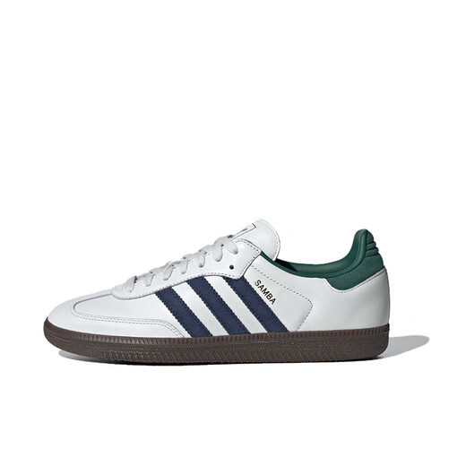 Adidas/ Samba OG German Training Shoes для женщин Новая белая зеленая и синяя повседневная ботинка IH4882 Белый IH4882 (подлинное место) 38,5