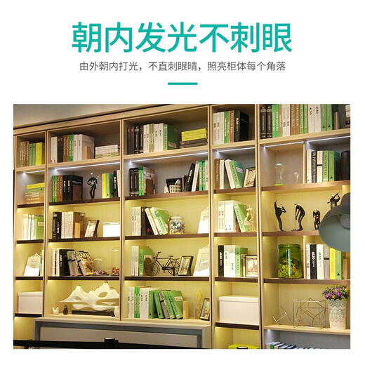 三栖虎嵌入式衣柜灯条吊柜橱柜感应灯带暗装橱柜灯led内嵌柜底灯斜照灯 A1421 嵌入式灯 400mm