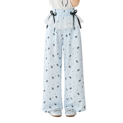Yoyo One (Yoyo One) Ropa para niños Pantalones de patas de patas ultra ultra delgadas de verano Pantalones ultraales de verano Pantalones de dos paquetes de dos paquetes de dos paquetes [15305 Azul +15277 Azul] 110 110cm