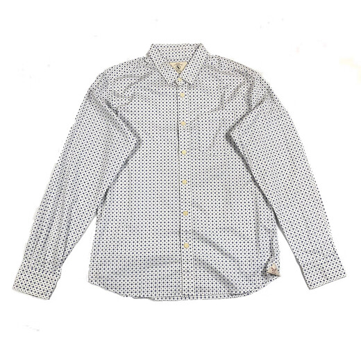 AIGLE2025 Sommer Neues französisches Shirt Herrengeschäft Outdoor Business Casual Printed Shirt Bubble Blue N4877 M