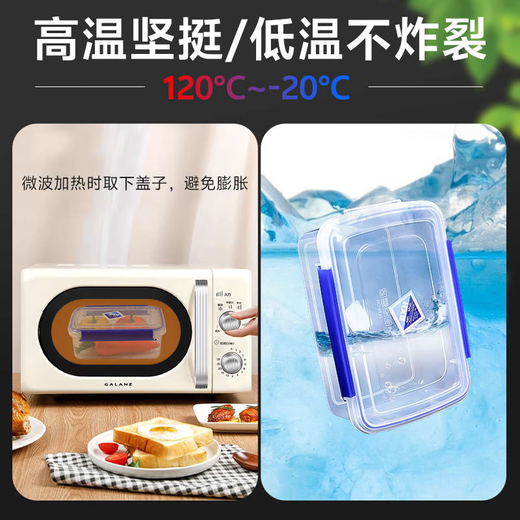 Sanqihu Plastik Frischwahrnehmungsbox Gewerblicher Küchenlagerbox Transparent verdickte rechteckige Schnalle Kühlschrank Mikrowellen-Siegelbox 9928 Logo Box 29 Liter 52x37x23