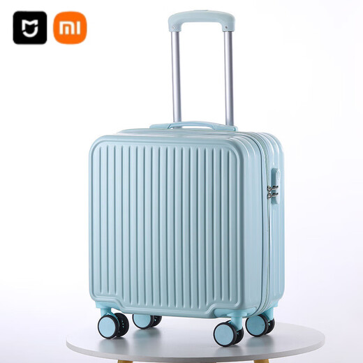 Xiaomi (MI) Маленький чемодан легкий корпус посадки для мужчин и женщин 18-дюймовый чехол для студентов для студентов проездной случай за Zipper Case для кожаной коробки [688 многофункциональная модель] классическая черная 20-дюймовая