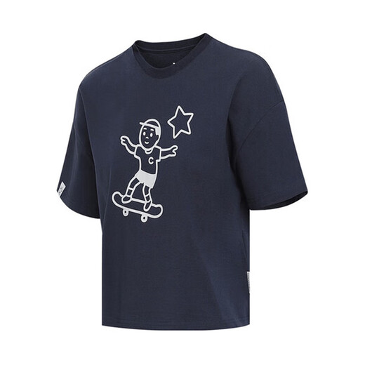 Converse 2025 summer women's comfortable and breathable sports and casual short-sleeved T-shirt WCH747-695 M