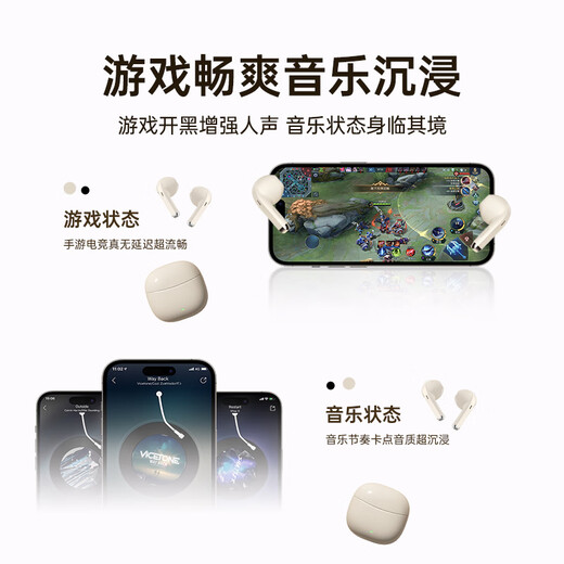 Viken 2025 latest Bluetooth headset gold list No. 1 top ten and a half in-ear Harman Kardon grade Berlin music adaptation Xiaomi Apple super long battery life vivoppo