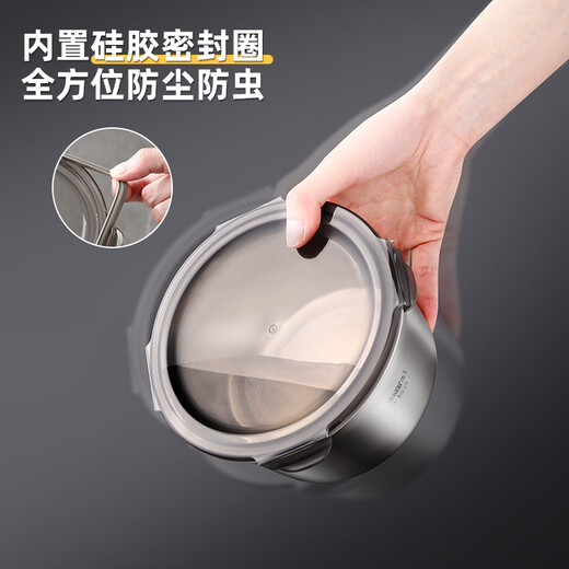 Newair lard jar household food grade 316 stainless steel seasoning jar chili oil special storage sealed jar can be placed in the refrigerator thickened 316 lard jar with lid-1100ml No Specifications