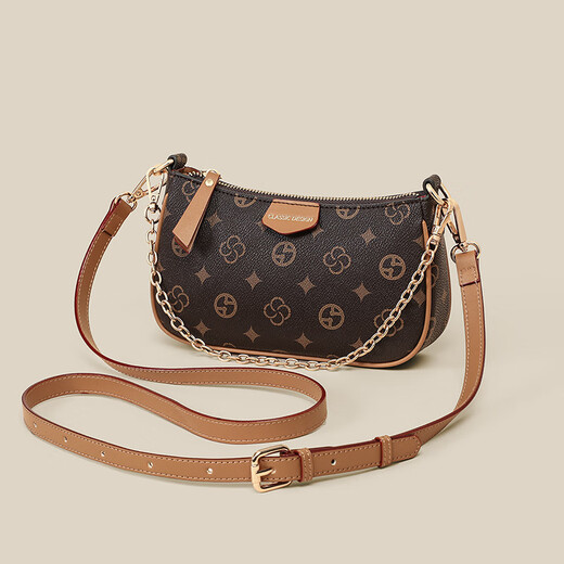 Citicity Bag Damenbeutel High-End-Luxus-One-Shoulder-Unterarmtasche 2025 Neue leichte Luxus-Cross-Body-Bag-Kaffeefarbe (exquisite Geschenkbox)