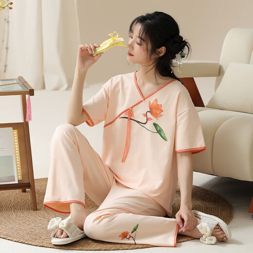 小众衣领印花设计国风元素设计舒适女士家居服睡衣YZT-9903女 YZT-9906女 2XL