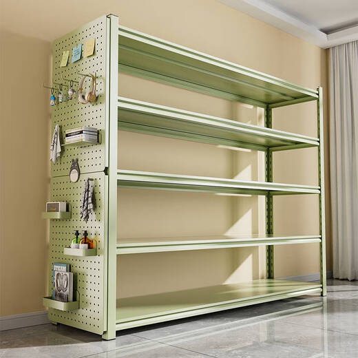 Yonghuan storage rack multi-layer storage rack living room bookshelf utility room sorting rack basement storage rack floor-standing shelf fruit green three-layer 103cm high 15040cm