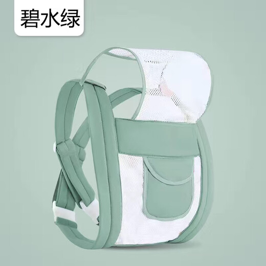 22【护头可拆婴儿背带】0到3个月初生儿婴幼儿四季背小孩子背带背娃 四爪绿色 可横抱--护头可拆卸