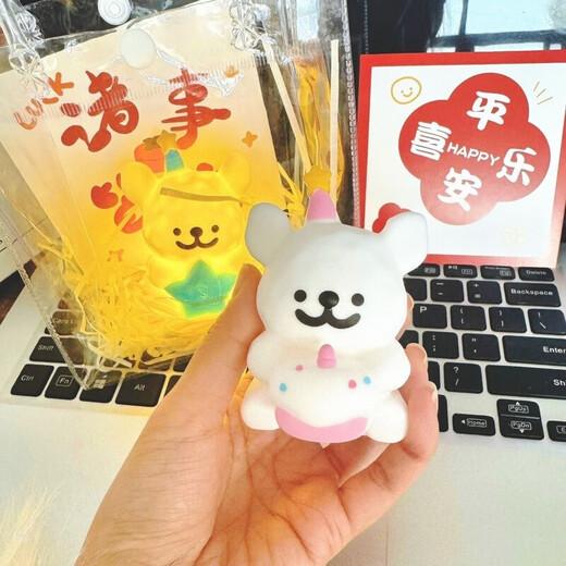 Oein Cute Line Sleeping Puppy Night Light Atmosphere Ornament Birthday Gift Gift Bedroom Creative Girls Festival Pink Cake Line Puppy 1 Pack Height 8.8cm Factory Brand New