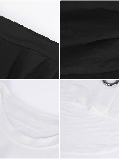 
Vienosqin Shopping Mall same large size women's fat mm harem pants suit 2025 spring and summer new style fashionable slimming and sporty rest Black 9928> M Recommended 80-100>