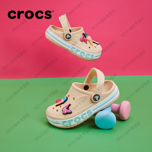 Crocs (Crocs) Zapatos de agujeros para niños zapatos de playa para niños y niñas para zapatillas para bebés Flagnship, color azul oscuro -azul -410 24 C7 (140 mm)