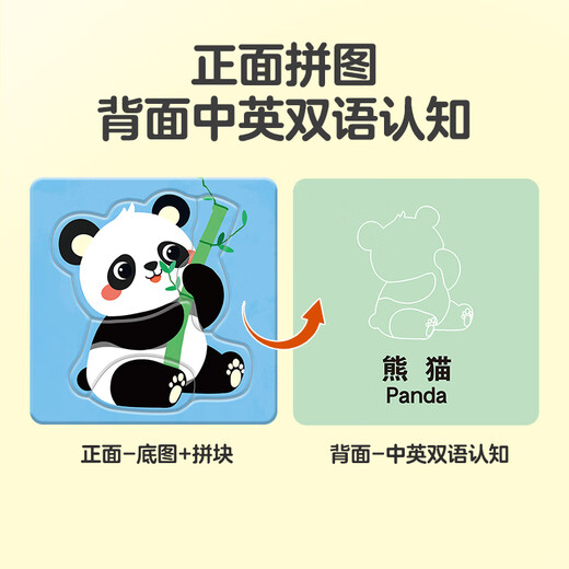 
Big-eyed little baby animals 16 pictures 69 large pieces simple children's puzzle baby puzzle toys 2-3 years old boys and girls birthday gifts