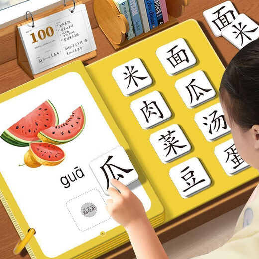 幼儿识字早教安静书宝宝粘贴书儿童魔术贴卡片玩具认字卡 【识字安静书】认识身体 无规格