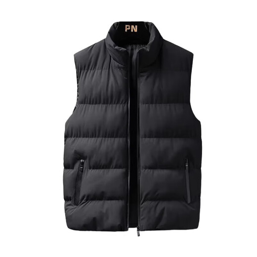[Löschen Sie das Lagerhaus] Herren-Gelegenheits- und vielseitige Weste für Männer, verdickte Herbst- und Winterkaltweste und Baumwollweste, schwarz 2xl, empfohlen 135-150jin [Jin ist 0,5 kg]