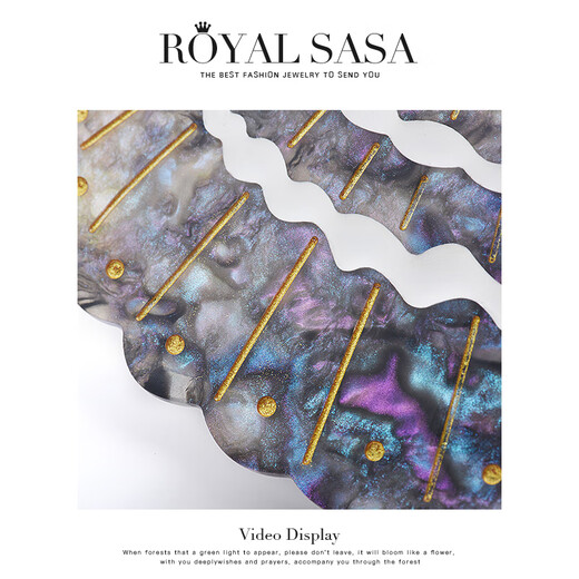 Royal sasa Royal salsa sweet ocean clip colorful dopamine hair clip medium shark clip hair clip hair accessories headdress