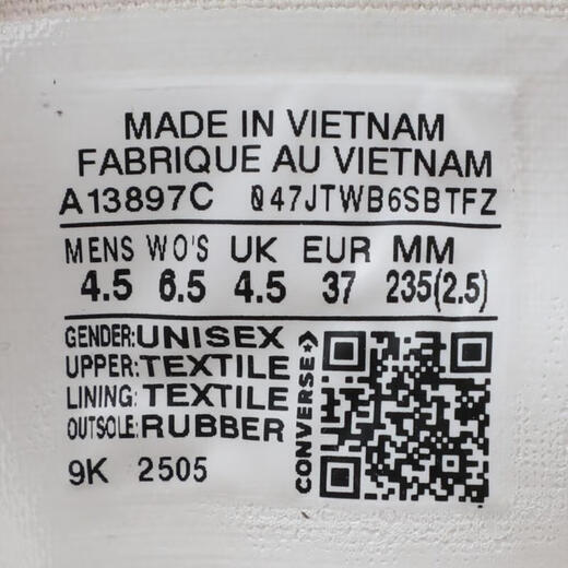 Converse [大发发] 2025 Damen Chuck Taylor 70S Saisonale Leinwandschuhe A13897c 37