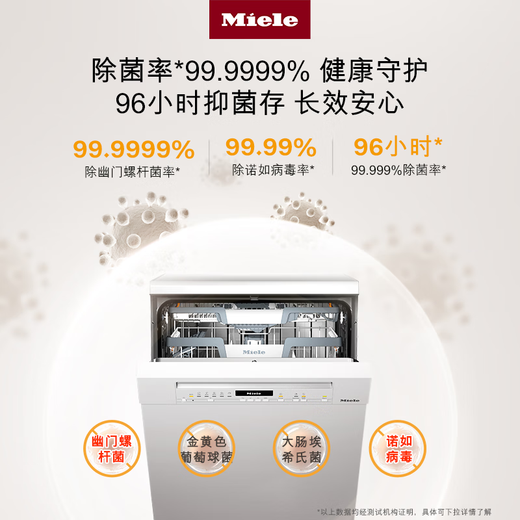 Miele household 16 sets of large-capacity European original imported independent embedded sterilization automatic door drying dishwasher G 7110 C SC national subsidy