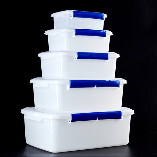 Transparente rechteckige Frischwahrnehmungsbox mit Deckel Plastik Gewerblicher Handel mit großer Kapazität Kühlschrank Spezialer Aufbewahrungsdichtung [8830] 23L (51,5*35,5*18)
