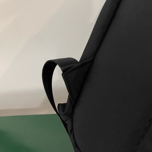 Schoolbag weibliche Studentin Nischen Design Sense Einfacher vielseitiger Brief Trendy Backpack weibliche High School Internet Promi Rucksack NN-6151# Schwarze rote Single-Tasche