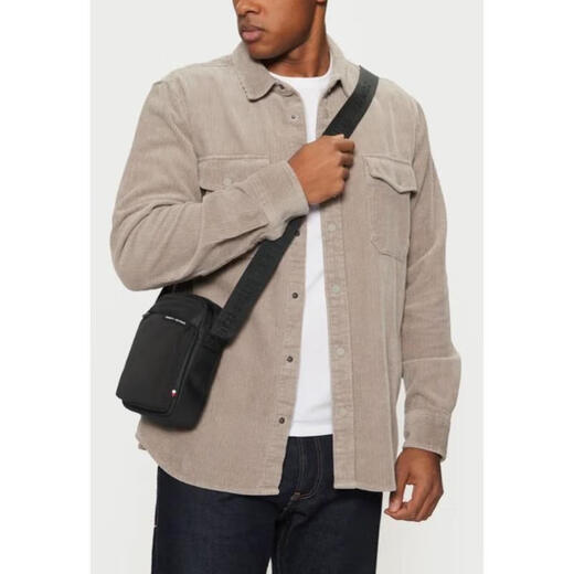 Tommy Hilfiger Tommy Luxury Men's Fam0am13297/bds Bag de hombro negro