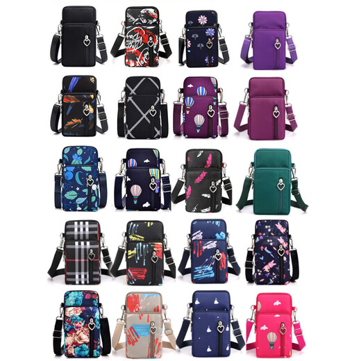 Yayle2025 new mobile phone bag women's cross-body halter neck mobile phone bag portable wrist coin purse mother running sleeve arm bag beige lemon-small 3 layers