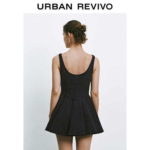 
UR2025 summer new women's ballet style ultra-short vest dress UYU750077 royal blue S