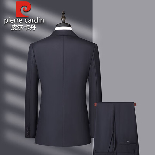 Pierre Cardin 100% Wool Suit Men's 2025 Autumn New Business Professional Formal Work Wear Suit Two-piece Suit Qing M 170