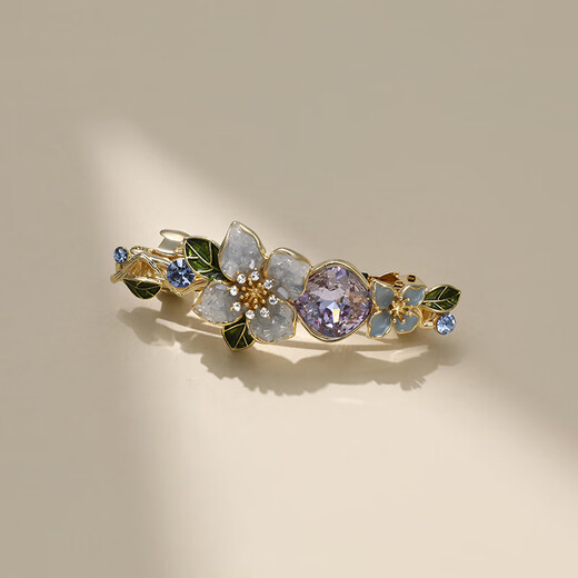 Chimera (CHIMERA) Starry Sky Flower Flower Half-tied Princess Head Spring Clip Hairpin Back of the Head Hair Accessory Girl Birthday Gift