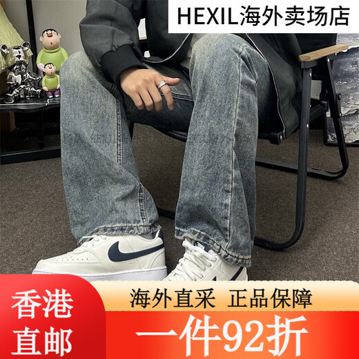 耐克（Nike）休闲鞋男鞋春夏季新款休闲鞋ins潮时尚透气运动鞋低 HQ4867-101/白黑 43