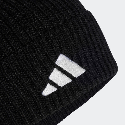 adidas足球运动保暖针织帽子冷帽男女阿迪达斯官方HS9765 黑色/白 OSFM