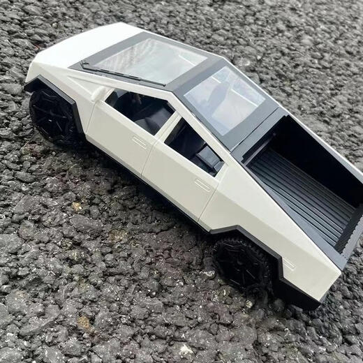 RSRDDY特思拉赛车皮卡可充电遥控特车男孩玩具小汽车赛车模型儿童 礼盒装114特斯拉遥控皮卡车银色 官方标配