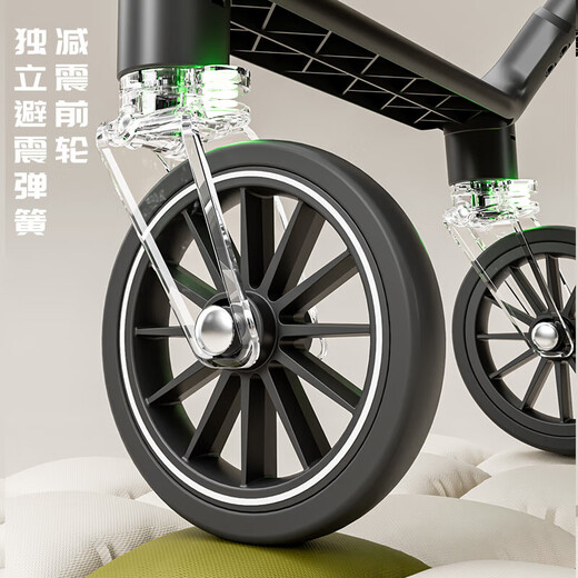 Beiduoqin baby stroller can sit and lie down for 0-1-3 years old, foldable belt shock-absorbing two-way pocket stroller, lightweight baby stroller, retro green + two-way reclining + one-click closing + mosquito net, lightweight foldable children's portable baby stroller