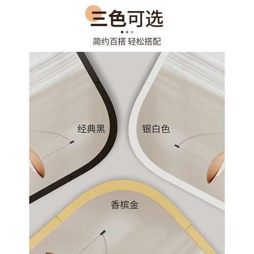 穿衣镜全身镜落地镜壁挂镜挂门服装店试衣镜挂穿一体简约北欧风 【圆角】典雅白150*40cm 送货上门