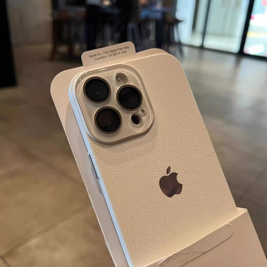 Fan Haoyi simple style suitable for Apple 16promax mobile phone case new lychee pattern 15 anti-fall ip17 male and female couples 13 ultra-thin frosted 12 all-inclusive lens 11 high-end 14plus elegant white lychee pattern all-inclusive goggles hard shell iPhone 16 Pro Max