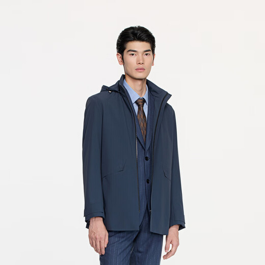 JINBA MEN'S MENS Men's Business Casuald Hooded Facile To Soins Spring et automne