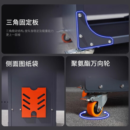 LYREIGN CNC tool car CNC bt40 tool holder machining center workbench workshop heavy-duty transfer tool car upgraded model A4-BT30/40 tool position