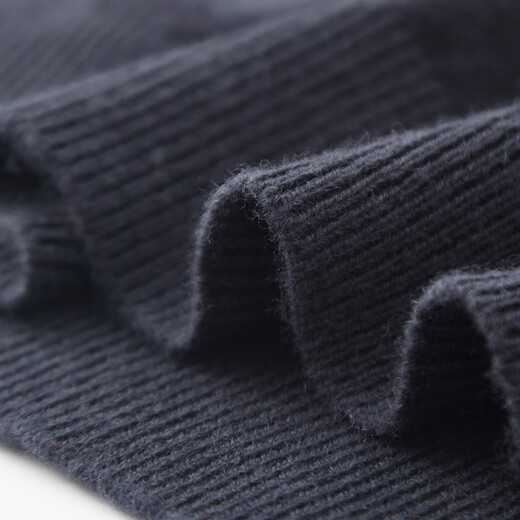 Shanshan (FIRS) 100% sheep wool & colorblock stripes autumn men's round neck warm thick woolen sweater for men, space gray M 170/88A