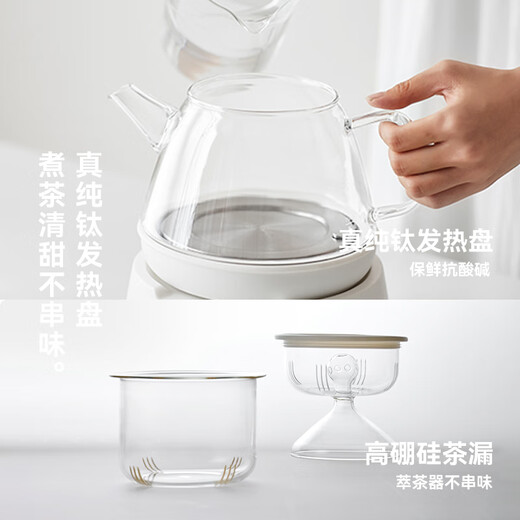 Olayks instant pure titanium health pot teapot steaming teapot teapot spray type mini small one person mother and baby grade material girl gift